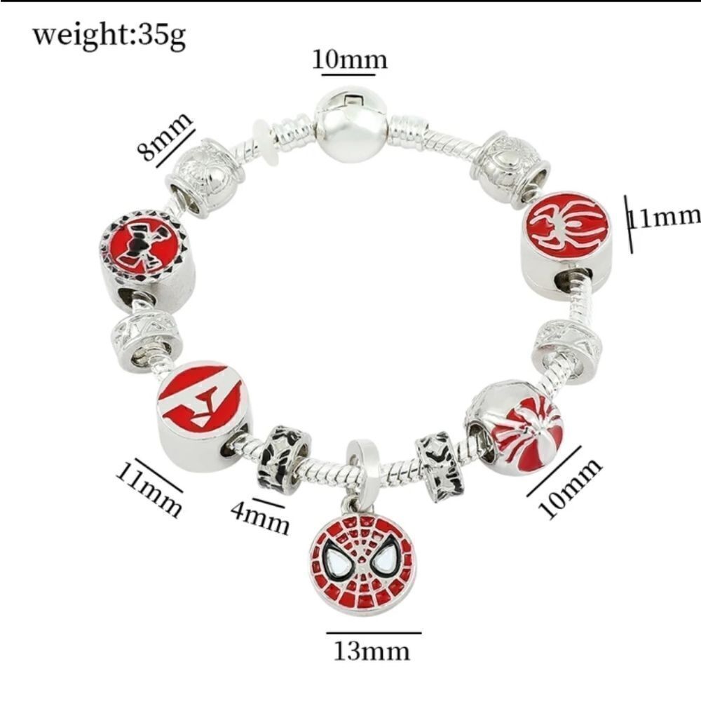 SpidermanāHotāCharmāBracelet - Picture 3 of 4